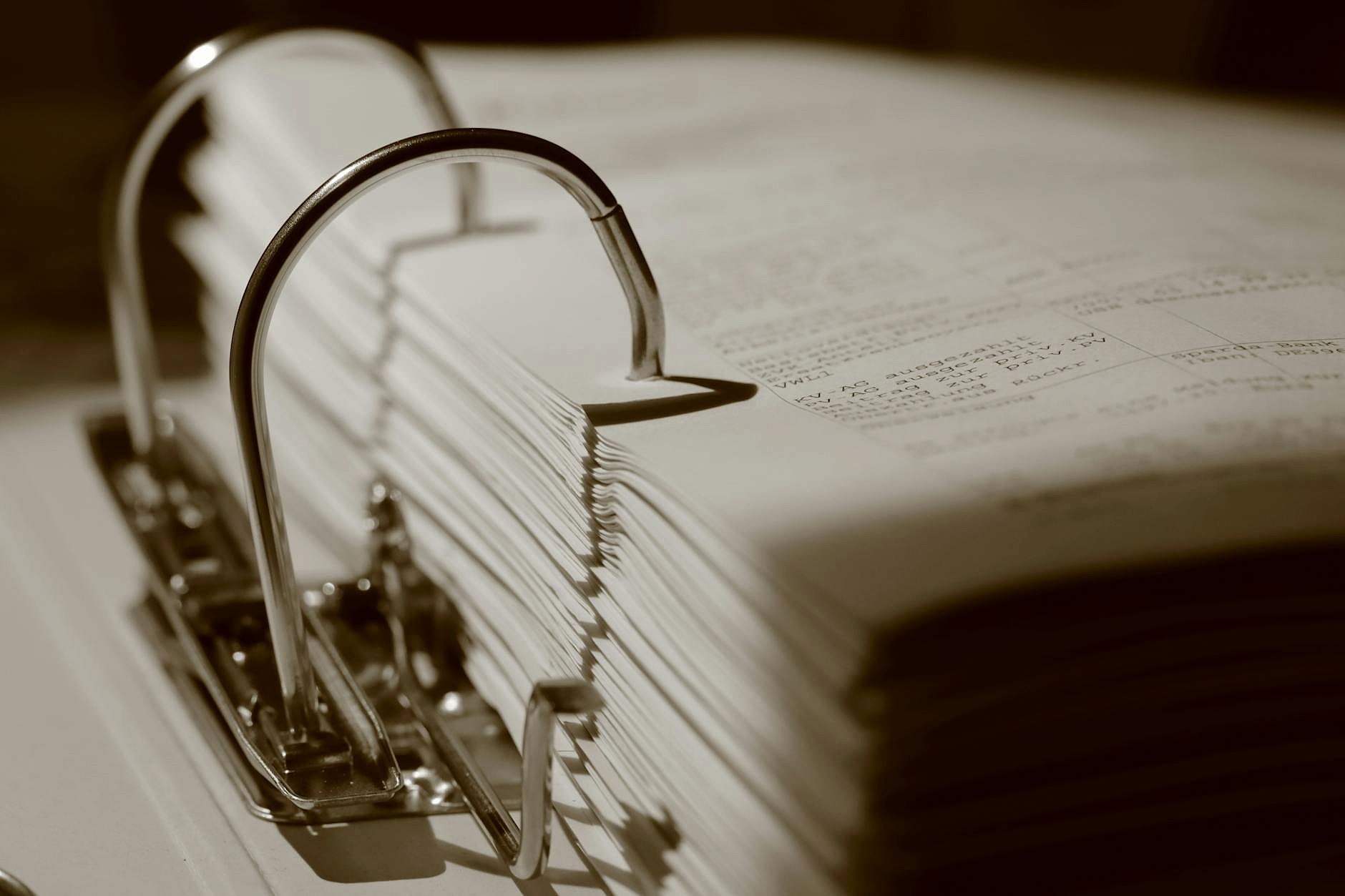 Organized estate documents on a desk in Košice
